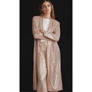 NWT Mare Mare x Anthropologie Sequin Duster Cardigan Size medium